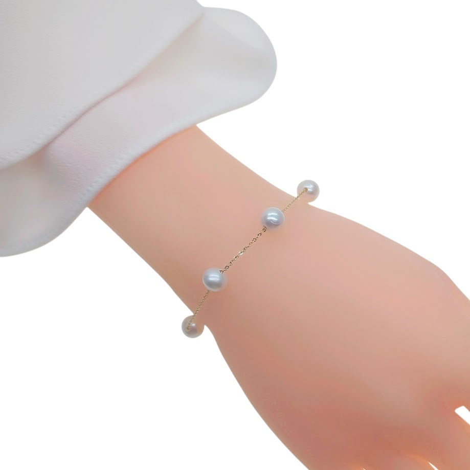 Freshwater Pearl Chain Bracelet - CHOMEL