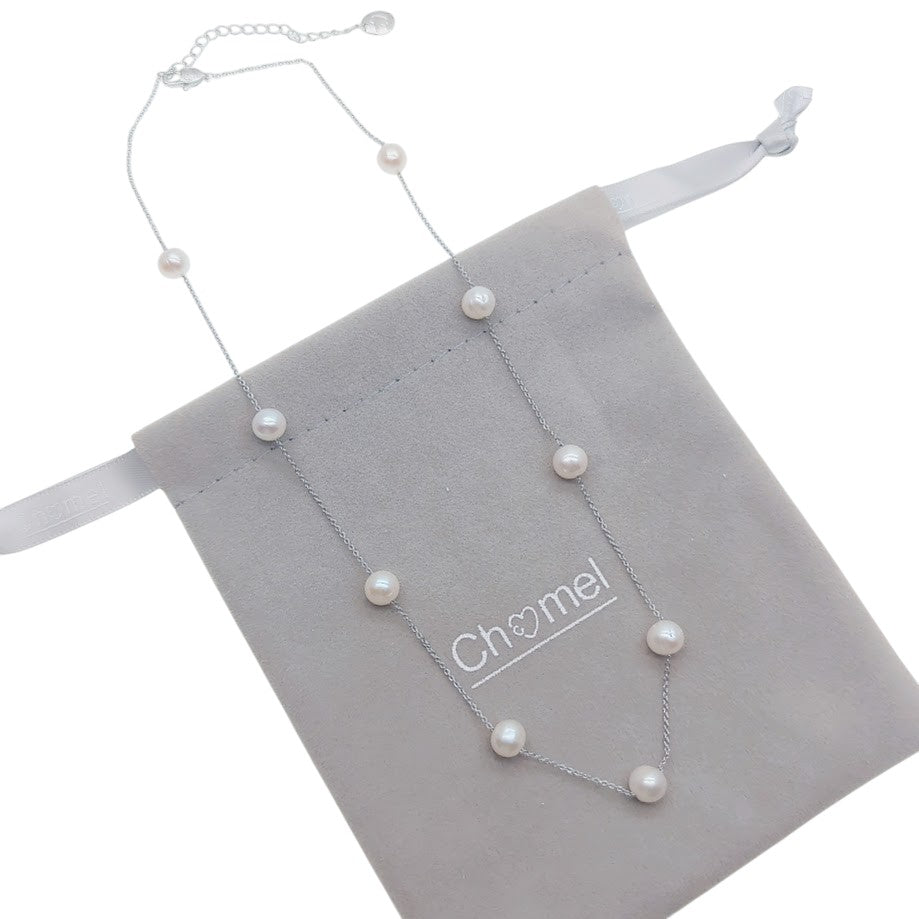 Freshwater Pearl On Chain Necklace - CHOMEL