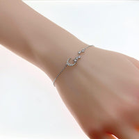 Moon & Star Cubic Zirconia Bracelet - CHOMEL