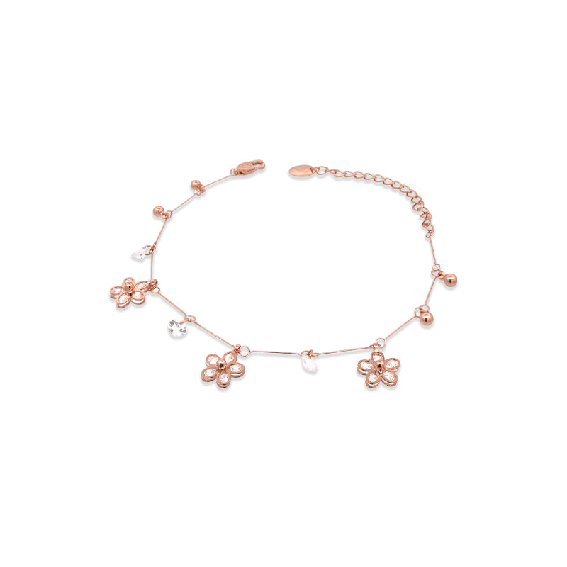 Flower Cubic Zirconia Bracelet – CHOMEL - Main Image