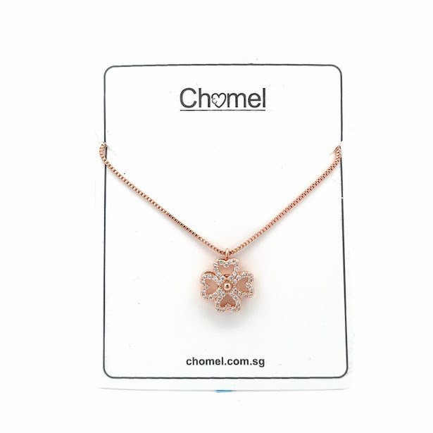 Heart Cubic Zirconia Necklace - CHOMEL