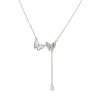 Butterfly Cubic Zirconia Necklace - CHOMEL