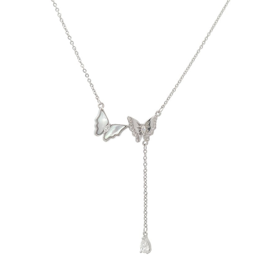 Butterfly Cubic Zirconia Necklace - CHOMEL