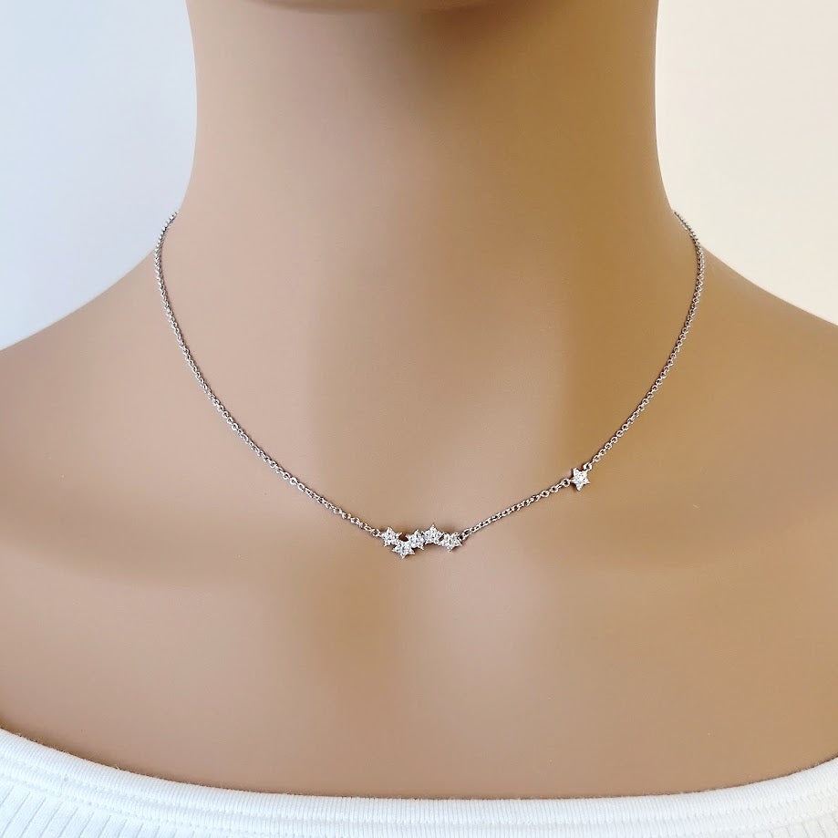 Star Cubic Zirconia Necklace - CHOMEL