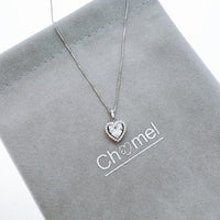 Heart Cubic Zirconia Necklace - CHOMEL