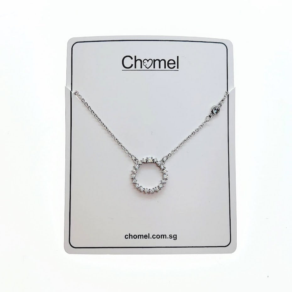 Round Cubic Zirconia Necklace - CHOMEL