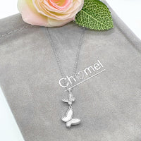 Butterfly Mother of Pearl Necklace - CHOMEL