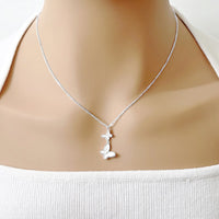 Butterfly Mother of Pearl Necklace - CHOMEL