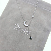 Moon & Star Mother of Pearl Necklace - CHOMEL