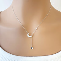 Moon & Star Mother of Pearl Necklace - CHOMEL