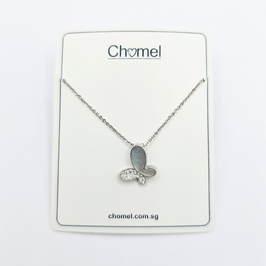 Butterfly Mother of Pearl Necklace - CHOMEL