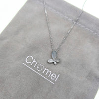Butterfly Mother of Pearl Necklace - CHOMEL