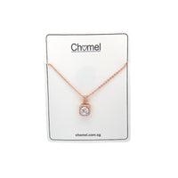 Cubic Zirconia Pendant Necklace - CHOMEL