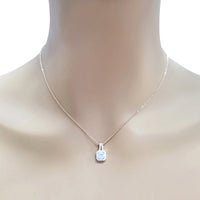 Cubic Zirconia Pendant Necklace - CHOMEL