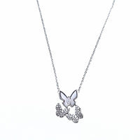 Butterfly Mother of Pearl Necklace - CHOMEL
