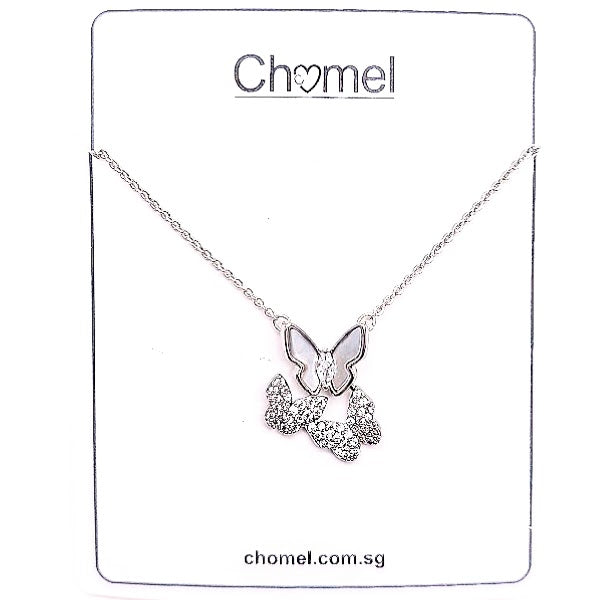 Butterfly Mother of Pearl Necklace - CHOMEL