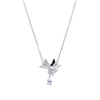 Butterfly Cubic Zirconia Necklace - CHOMEL