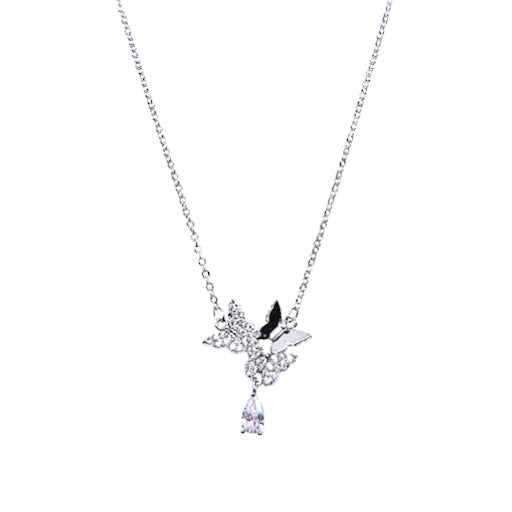 Butterfly Cubic Zirconia Necklace - CHOMEL