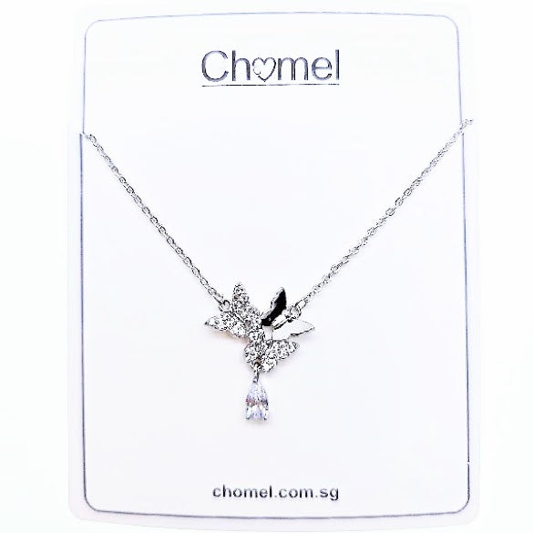 Butterfly Cubic Zirconia Necklace - CHOMEL