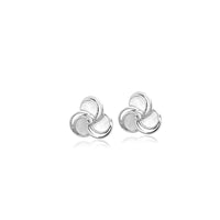 Flower Mother of Pearl Rhodium Earrings - CHOMEL