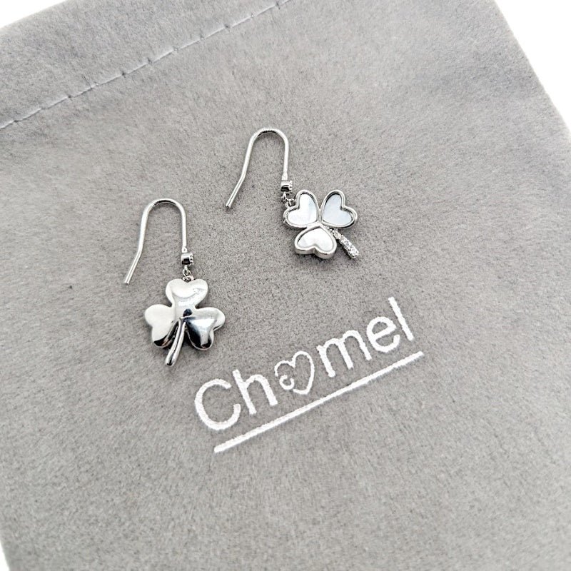 Clover Leaf Mother of Pearl Earrings - CHOMEL