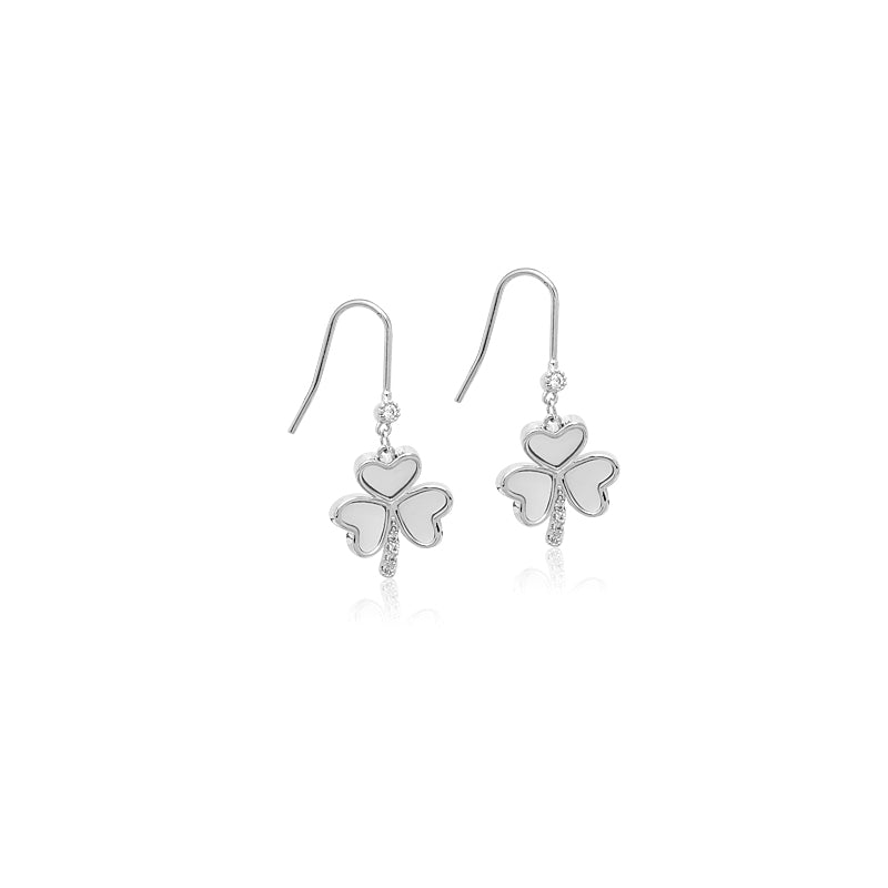 Clover Leaf Mother of Pearl Earrings - CHOMEL