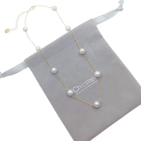 Freshwater Pearl On Chain Necklace - CHOMEL