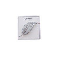 Leaf Cubic Zirconia Brooch - CHOMEL