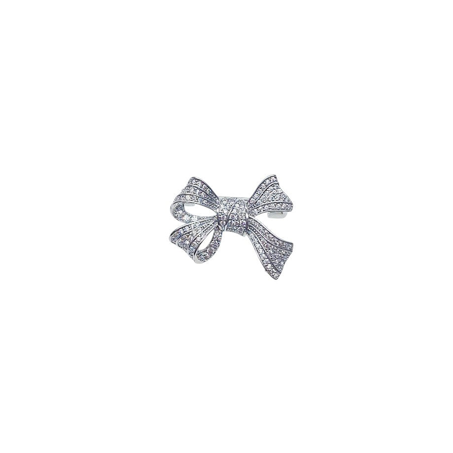 Ribbon Cubic Zirconia Brooch - CHOMEL