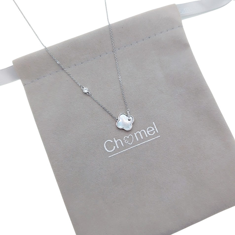 Mother of Pearl  Clover Necklace - CHOMEL