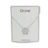 Flower Cubic Zirconia & Mother Of Pearl Necklace - CHOMEL