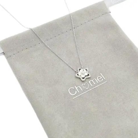 Flower Cubic Zirconia & Mother Of Pearl Necklace - CHOMEL
