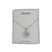 Clover Mother Of Pearl & Cubic Zirconia Necklace - CHOMEL