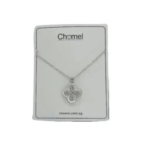 Clover Mother Of Pearl & Cubic Zirconia Necklace - CHOMEL