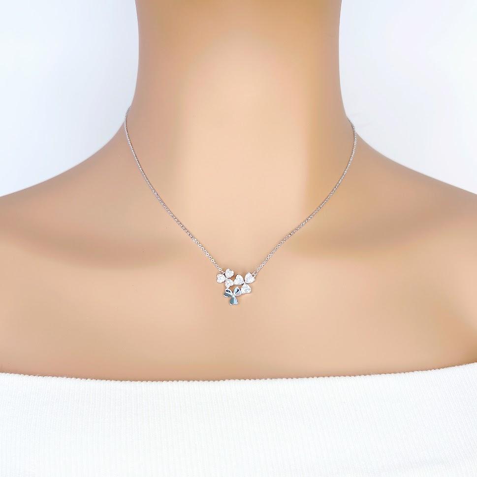 Clover Cubic Zirconia Necklace - CHOMEL