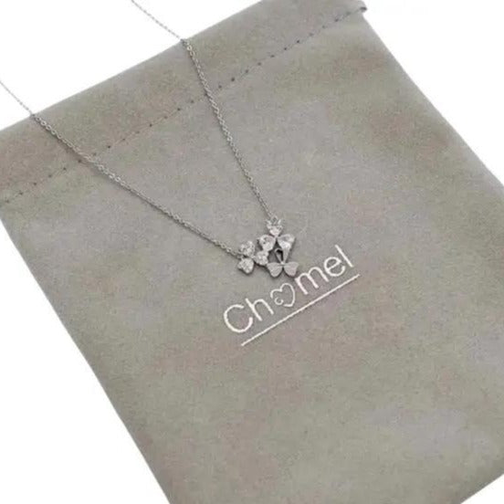 Clover Cubic Zirconia Necklace - CHOMEL