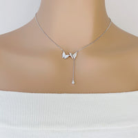 Butterfly Cubic Zirconia Necklace - CHOMEL