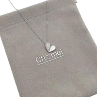 Heart Cubic Zirconia & Mother Of Pearl Necklace - CHOMEL