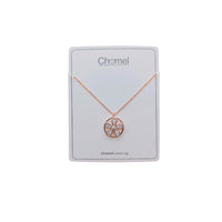 Flower Cubic Zirconia Necklace - CHOMEL