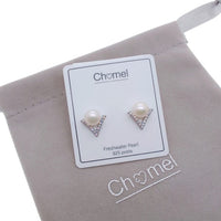 Freshwater Pearl & Cubic Zirconia Earrings - CHOMEL