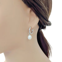 Freshwater Pearl Hoop Earrings - CHOMEL