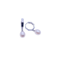 Freshwater Pearl Hoop Earrings - CHOMEL