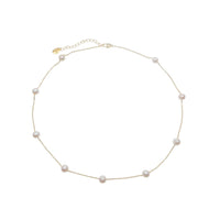 Freshwater Pearl On Chain Necklace - CHOMEL