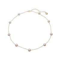 Freshwater Pearl On Chain Necklace - CHOMEL