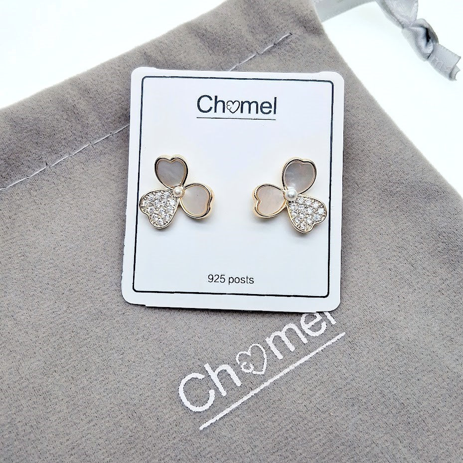 Clover Leaf Mother of Pearl Earrings - CHOMEL