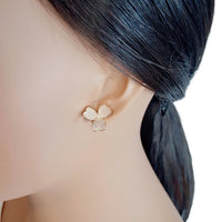 Clover Leaf Mother of Pearl Earrings - CHOMEL