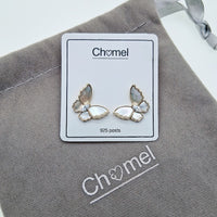 Butterfly Mother of Pearl Earrings - CHOMEL
