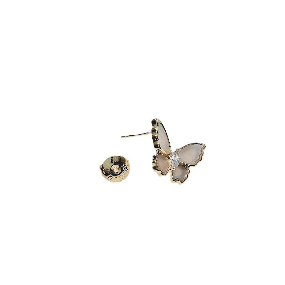 Butterfly Mother of Pearl Earrings - CHOMEL