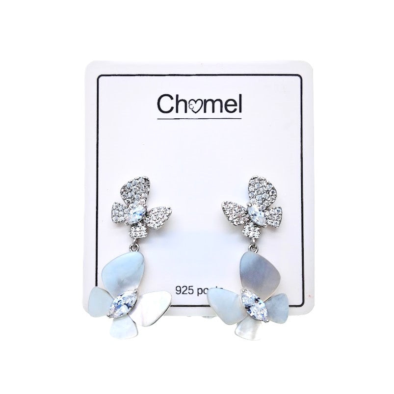 Butterfly Mother of Pearl Earrings - CHOMEL