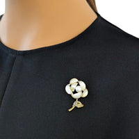 Flower Freshwater Pearl Brooch - CHOMEL